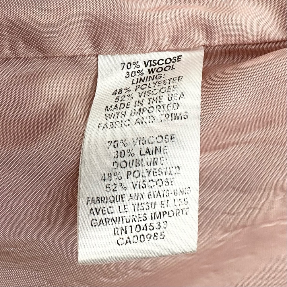 Nanette Lepore Soft Pink Wool Blend Skirt - Office / Tailored - Picture 10 of 15